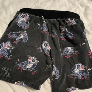 Black tiger Bape shorts. Size XXL